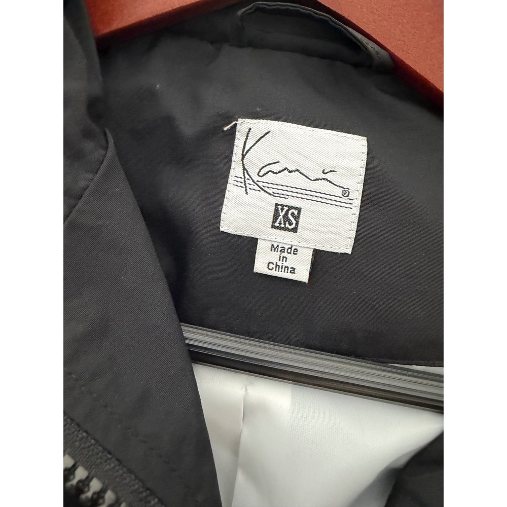 Karl Kani XS Black White Camo Anorak Pullover Hooded Windbreaker KKWQ41930 - Picture 5 of 7